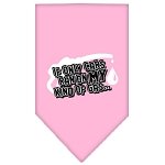 My Kind Of Gas Screen Print Bandana Light Pink Large