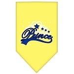 I'm a Prince Screen Print Bandana Yellow Large