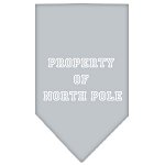 Property of North Pole Screen Print Bandana Grey Large