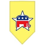 Republican Screen Print Bandana Yellow Large