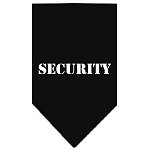 Security  Screen Print Bandana Black Large