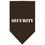 Security  Screen Print Bandana Cocoa Large