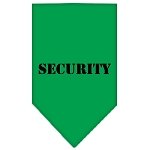 Security  Screen Print Bandana Emerald Green Large