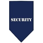 Security  Screen Print Bandana Navy Blue large