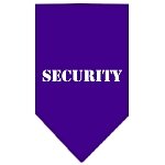 Security  Screen Print Bandana Purple Large