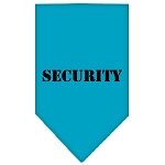 Security  Screen Print Bandana Turquoise Large