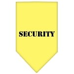 Security  Screen Print Bandana Yellow Large
