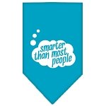 Smarter then most People Screen Print Bandana Turquoise Large