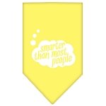Smarter then most People Screen Print Bandana Yellow Large
