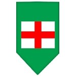 St. Georges Cross Screen Print Bandana Emerald Green Large