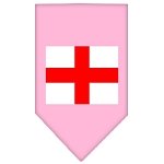 St. Georges Cross Screen Print Bandana Light Pink Large