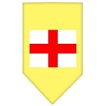 St. Georges Cross Screen Print Bandana Yellow Large