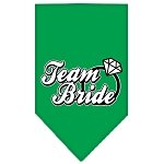 Team Bride Screen Print Bandana Emerald Green Large