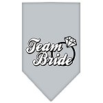 Team Bride Screen Print Bandana Grey Large