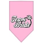 Team Bride Screen Print Bandana Light Pink Large