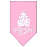 Wedding Crasher Screen Print Bandana Light Pink Large