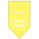 Went with Naughty Screen Print Bandana Yellow Large