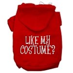 Like my costume? Screen Print Pet Hoodies Red Size L (14)