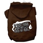My Kind of Gas Screen Print Pet Hoodies Brown L (14)