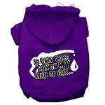 My Kind of Gas Screen Print Pet Hoodies Purple Size L (14)