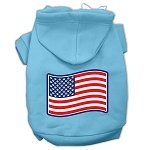 Paws and Stripes Screen Print Pet Hoodies Baby Blue L (14)
