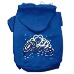 I'm a Prince Screen Print Pet Hoodies Blue Size Lg (14)