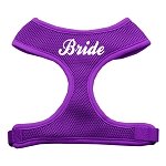 Bride Screen Print Soft Mesh Harness Purple Extra Large