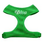 Diva Design Soft Mesh Harnesses Emerald Green Extra Large