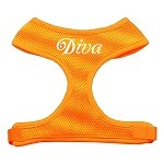 Diva Design Soft Mesh Harnesses Orange Extra Large