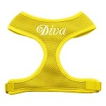 Diva Design Soft Mesh Harnesses Yellow Extra Large