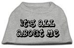 It's All About Me Screen Print Shirts Grey Lg (14)