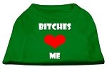 Bitches Love Me Screen Print Shirts Emerald Green Med (12)