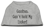 Can't Hold My Licker Screen Print Shirts Grey Lg (14)