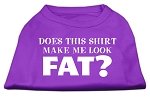 Does This Shirt Make Me Look Fat? Screen Printed Shirt Purple Lg (14)