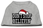 Don't Stop Believin' Screenprint Shirts Grey L (14)