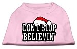 Don't Stop Believin' Screenprint Shirts Light Pink L (14)