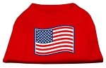 Paws and Stripes Screen Print Shirts  Red L (14)
