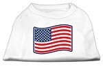 Paws and Stripes Screen Print Shirts  White L (14)
