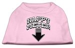 Happy Meter Screen Printed Dog Shirt Light Pink Lg (14)