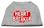 Heart Breaker Screen Print Shirt Grey Lg (14)