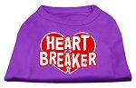 Heart Breaker Screen Print Shirt Purple Lg (14)