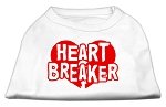 Heart Breaker Screen Print Shirt White Lg (14)