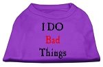 I Do Bad Things Screen Print Shirts Purple L (14)