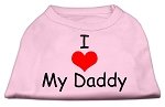 I Love My Daddy Screen Print Shirts Pink Lg (14)