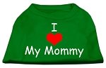 I Love My Mommy Screen Print Shirts Emerald Green Med (12)