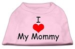 I Love My Mommy Screen Print Shirts Pink Lg (14)