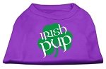 Irish Pup Screen Print Shirt Purple Lg (14)
