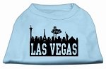 Las Vegas Skyline Screen Print Shirt Baby Blue Lg (14)