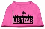 Las Vegas Skyline Screen Print Shirt Bright Pink Lg (14)