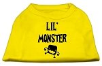 Lil Monster Screen Print Shirts Yellow Med (12)